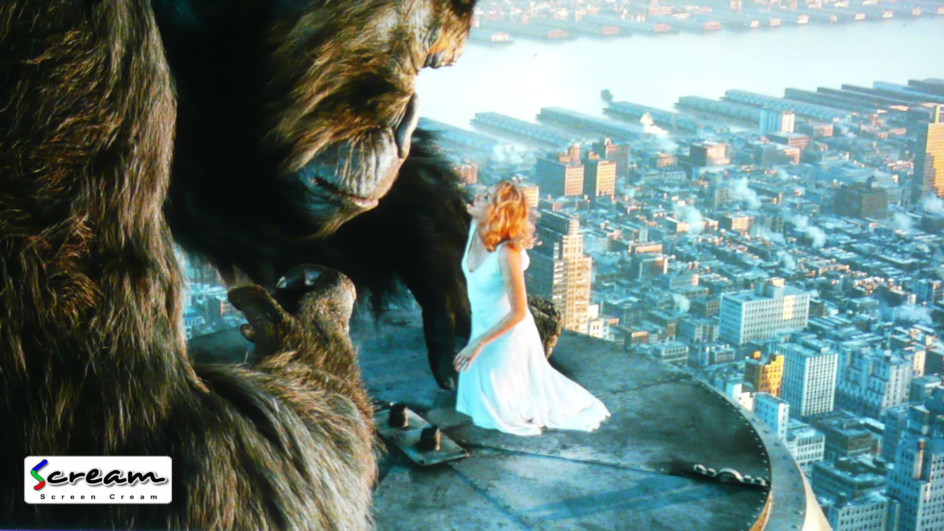 KingKong projection on Screen paint