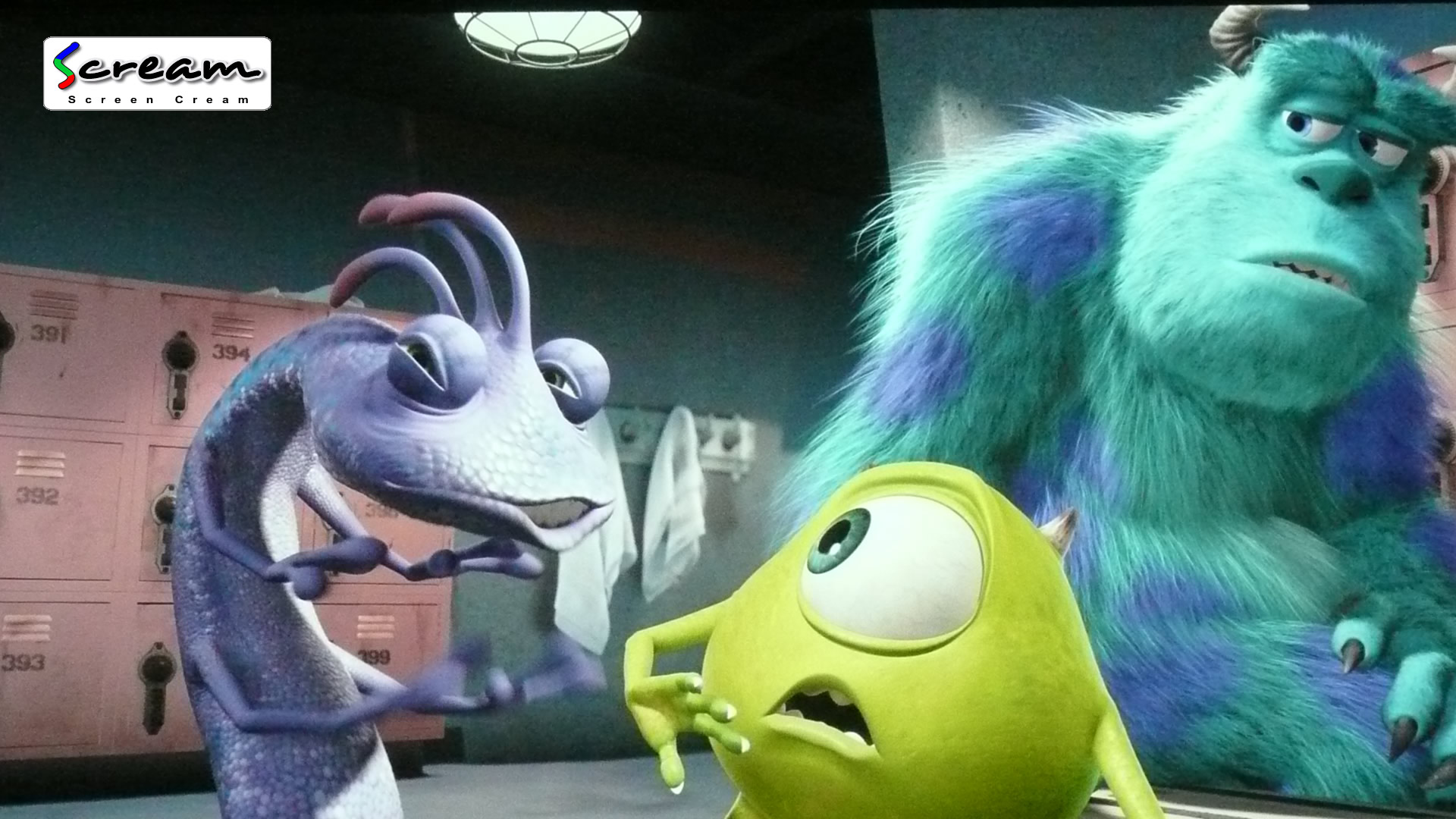Monsters inc on Scream